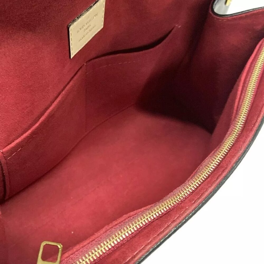 100% Authentic LOUIS VUITTON Cluny BB Monogram Bordeaux Navy Handbag 1063-102624 - Picture 12 of 14